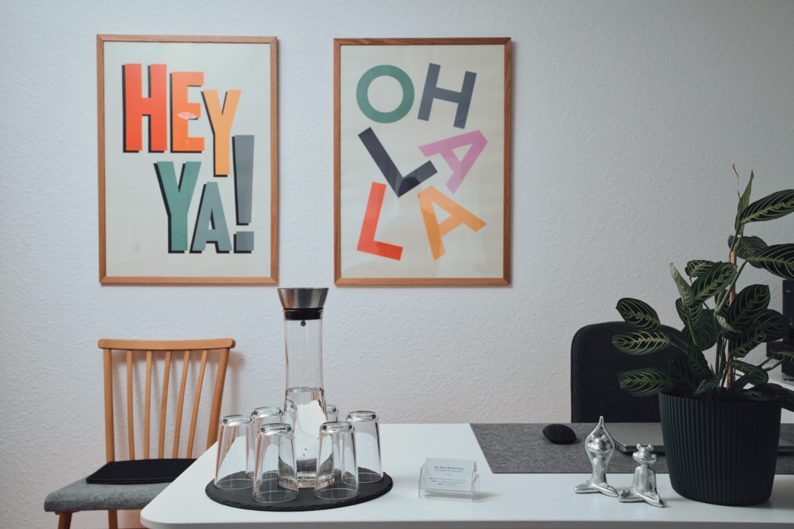 Praxis einer Selbstständigen Therapeutin fotografiert